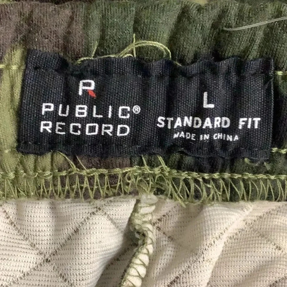Public Record Size Large Camouflage Standard Fit Jogger Pants. New Without Tags - Picture 5 of 6